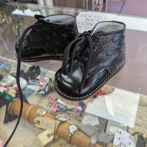 Josmo Black Baby Walker Shoes